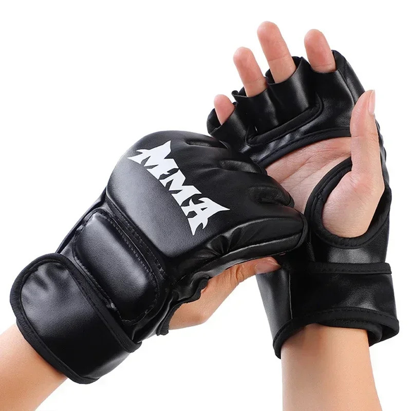 Motorcycle Glove Knuckle - Gants de boxe professionnels demi-doigts en
