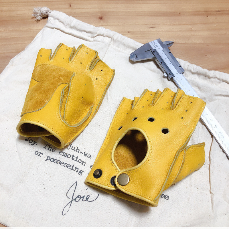 Gants de moto rétro en cuir de - Leather Driving Glove avis et prix
