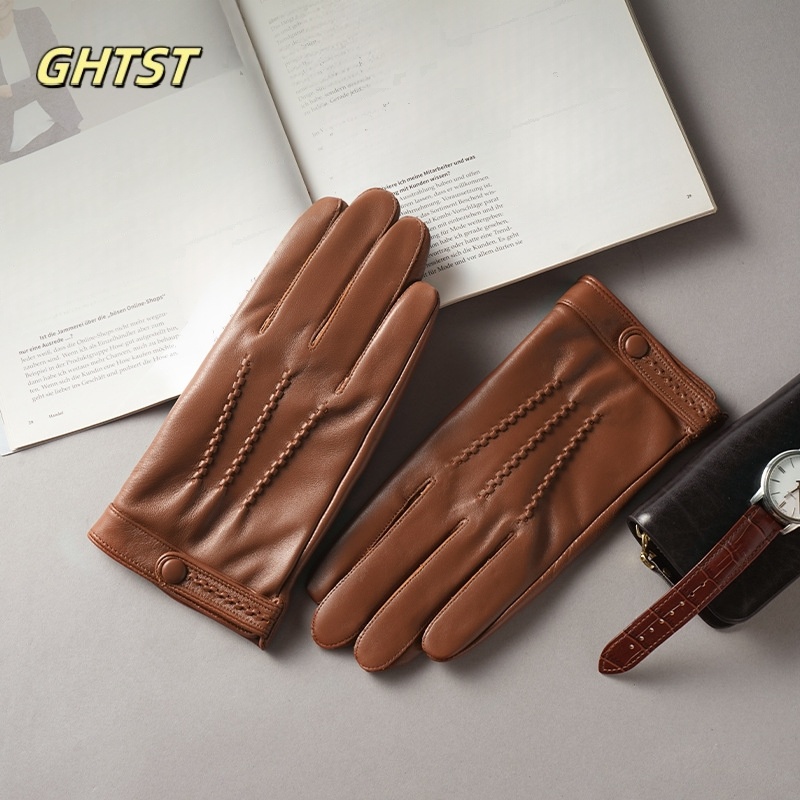 Gants simples en cuir véritabl - Leather Driving Glove avis et prix