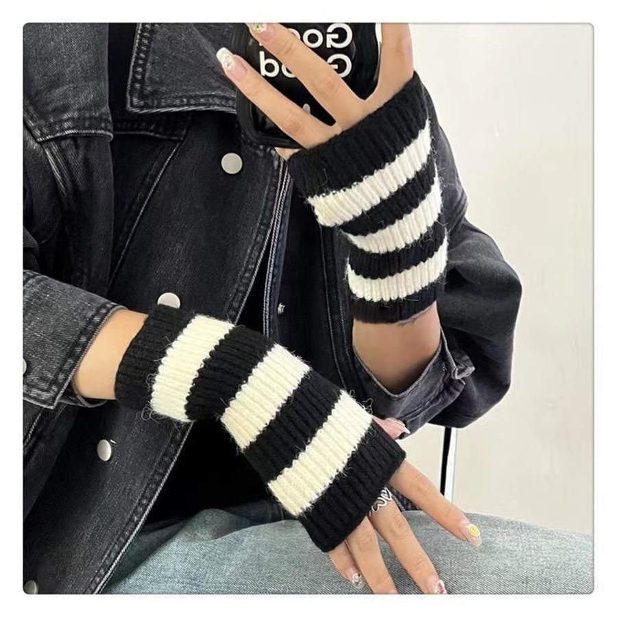 Accessoires Y2k, gants sans do - Fingerless Glove Knit avis et prix