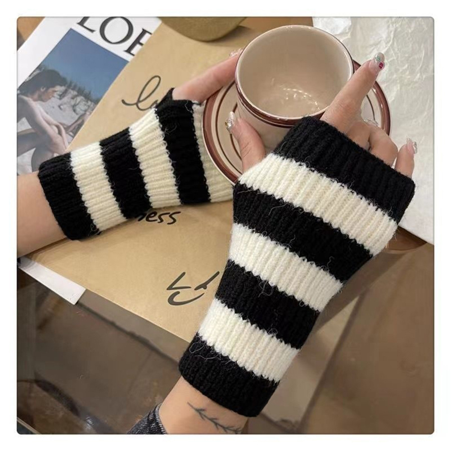 Accessoires Y2k, gants sans do - Fingerless Glove Knit avis et prix