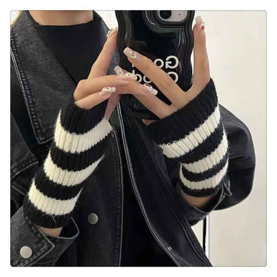 Accessoires Y2k, gants sans do - Fingerless Glove Knit avis et prix
