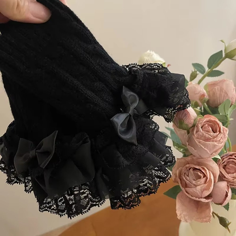 1 paire de manchettes en dente - Fingerless Glove Knit avis et prix