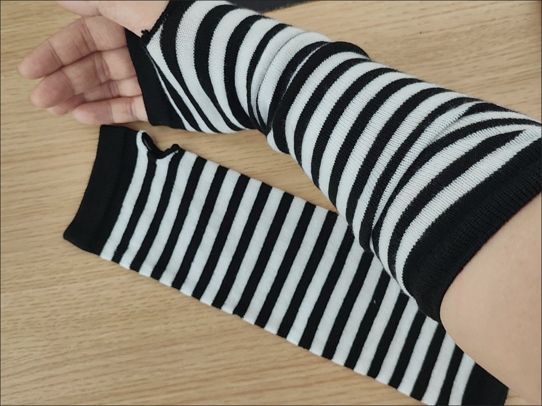 2 paires de mitaines longues t - Fingerless Glove Knit avis et prix