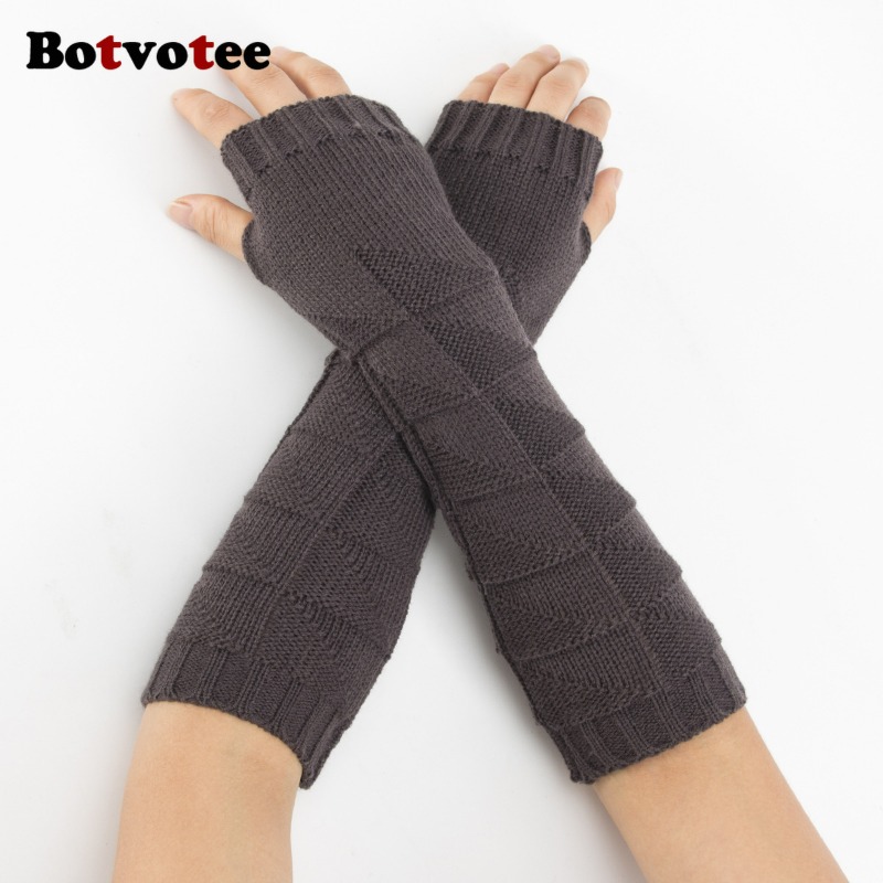 Botvotee Y2k Manchons en trico - Fingerless Glove Knit avis et prix