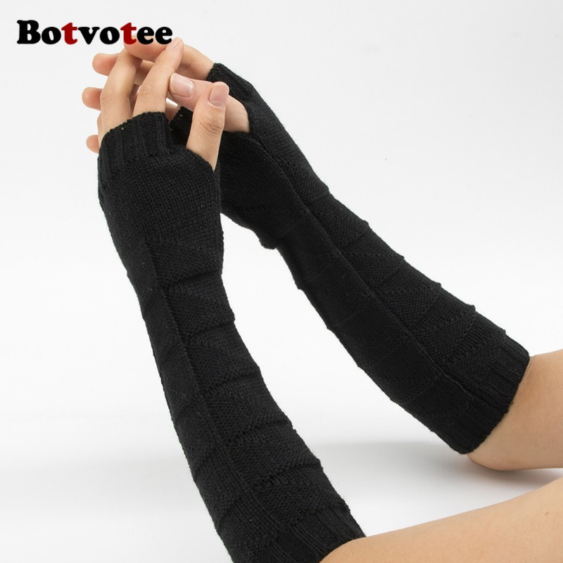 Botvotee Y2k Manchons en trico - Fingerless Glove Knit avis et prix